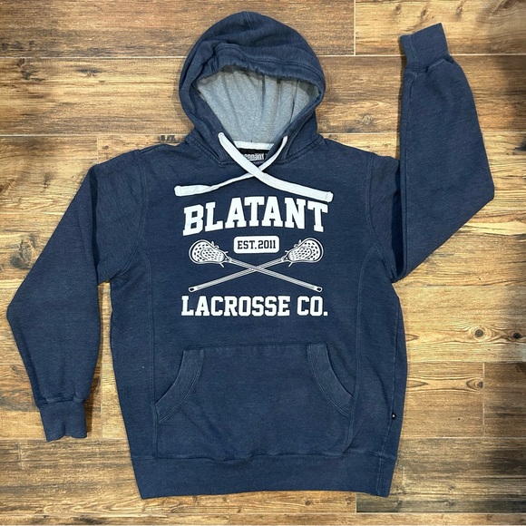 Pennant Blatant Lacrosse Co. Hoodie XL Blue | Unisex - Picture 1 of 7